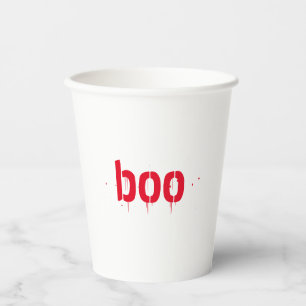 Gobelets En Papier Décor rouge sanglant d'Halloween