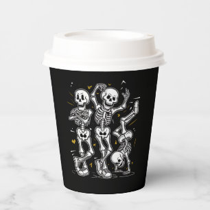Gobelets En Papier Défi de danse des squelettes dansants Halloween 