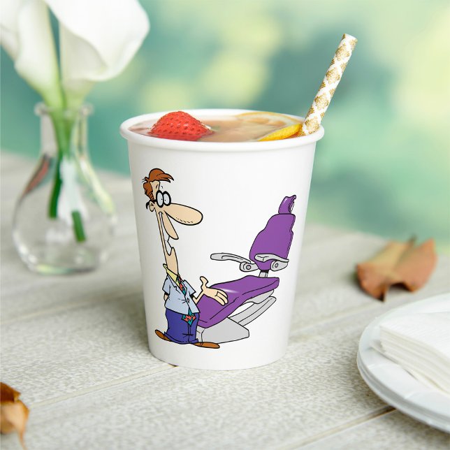 Gobelets En Papier Dentiste Et Chaire De Chirurgie Dentaire (Créateur téléchargé)