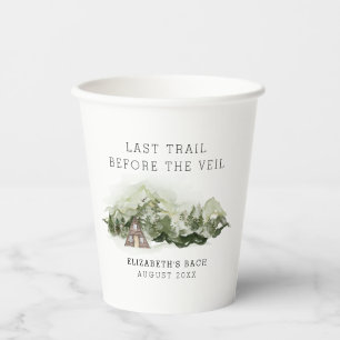 Gobelets En Papier Dernier Sentier Avant Le Week-End De Bachelorette