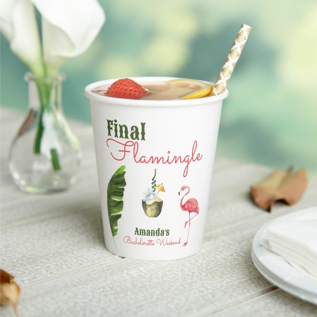 Gobelets En Papier Dernière fête de Bachelorette à Palm Springs (Insitu)