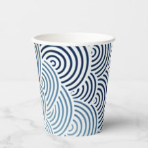 Design bleu marine japonais et blanc