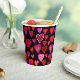 Gobelets En Papier Design chaleureux rouge