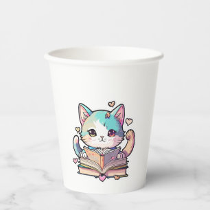 Gobelets En Papier design pour chat mignon