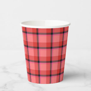 Gobelets En Papier Design Tartan