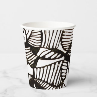 Gobelets En Papier Dessin Abstrait de Gribouillis au Stylo