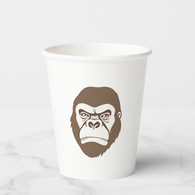 Gobelets En Papier Dessin de dessin de Gorilla (Recto)