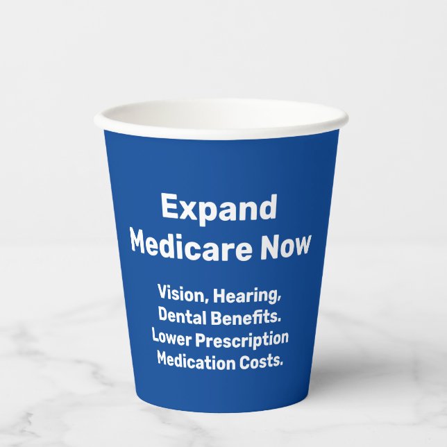 Gobelets En Papier Développer Medicare maintenant (Recto)