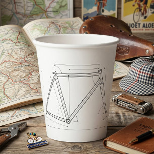 Gobelets En Papier Diagramme de géométrie de cadre de bicyclette