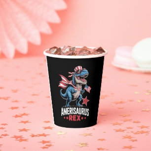 Gobelets En Papier Dinosaure 4 juillet Amerisaurus T Rex Drôle
