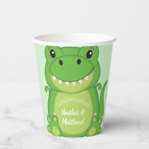 Gobelets En Papier Dinosaure Baby shower T-Rex