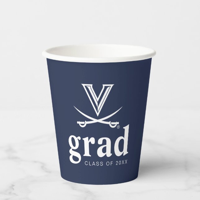 Gobelets En Papier Diplômé de l'Université de Virginie (Recto)