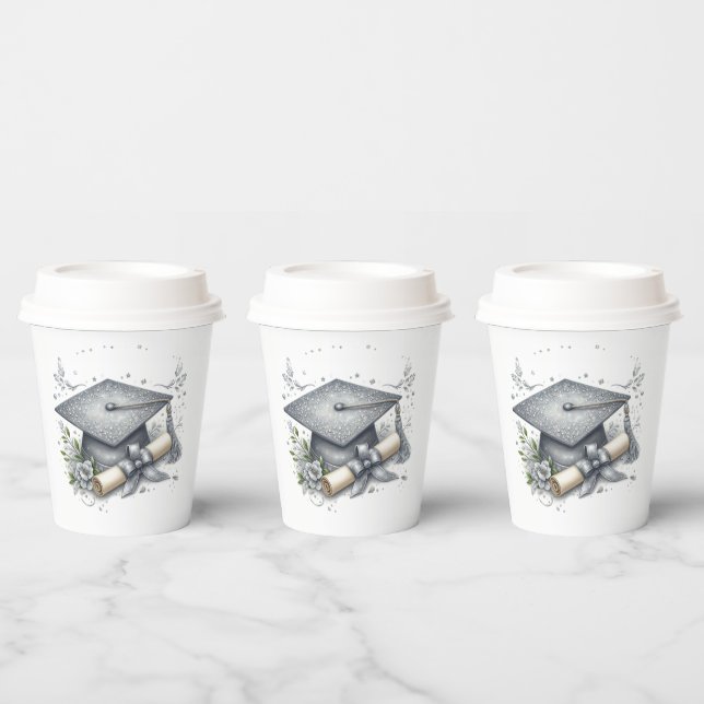Gobelets En Papier Diplôme et diplôme (Multi)