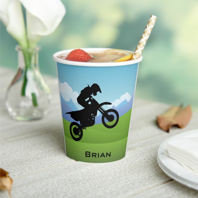 Gobelets En Papier Dirt VTT Motorcycle Design Paper Cup (Insitu)