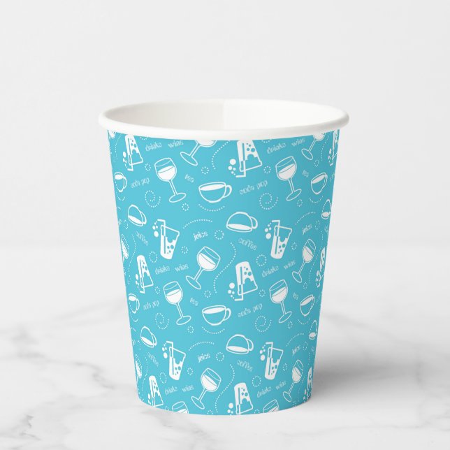 Gobelets En Papier Diverses boissons (Gauche)