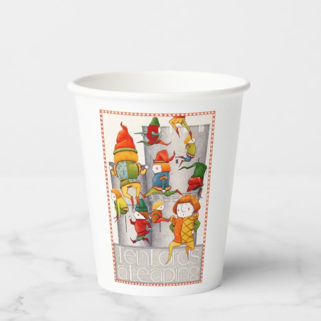 Gobelets En Papier DIX SELLES UNE BONNE Tasses À Papier (Recto)