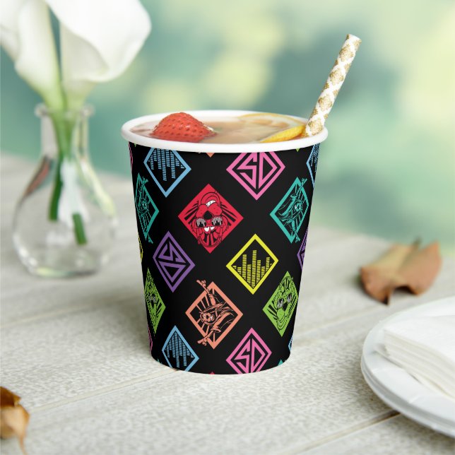 Gobelets En Papier DJ Scooby-Doo Motif (Insitu)