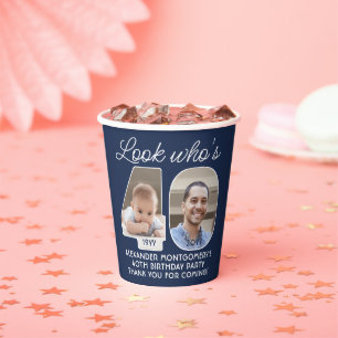 Gobelets En Papier do-it-yourself couleurs ・ Regardez qui est 40 Anni