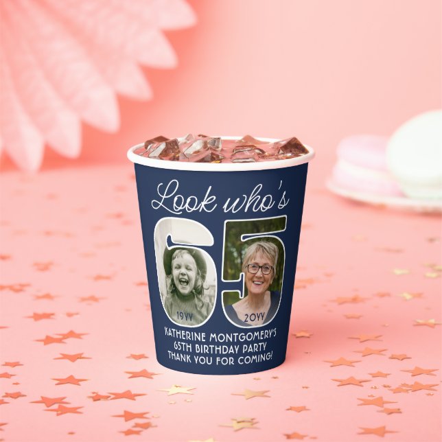 Gobelets En Papier do-it-yourself couleurs ・ Regardez qui est 65 Anni (Insitu)