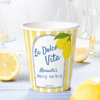 Dolce vita jaune citrons italien douche nuptiale
