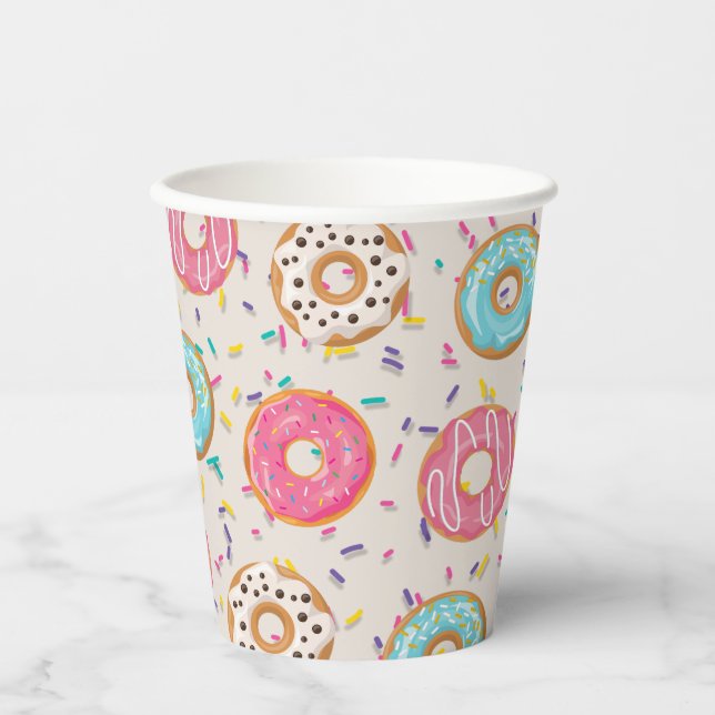 Gobelets En Papier Donuts avec arrosage (Recto)