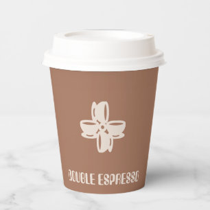 Gobelets En Papier Double espresso Un mélange d'élégance et de chaleu