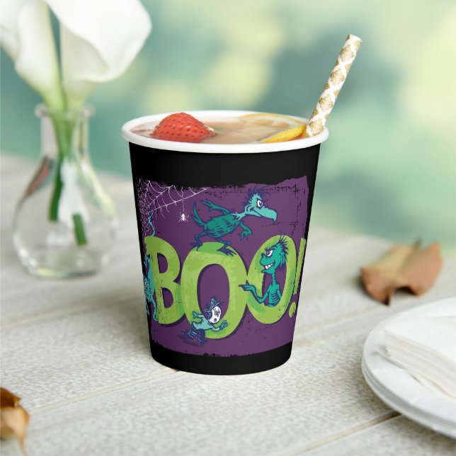 Gobelets En Papier Dr. Seuss | BOO! Graphique Halloween (Insitu)