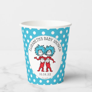Gobelets En Papier Dr. Seuss Chose Une Chose Deux Jumeaux Baby Show