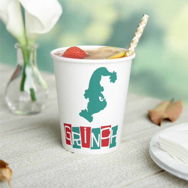 Gobelets En Papier Dr. Seuss | Grinch - Rouge & Vert (Insitu)