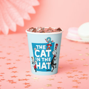 Gobelets En Papier Dr. Seuss Logo du Chat dans le Chapeau - Personn