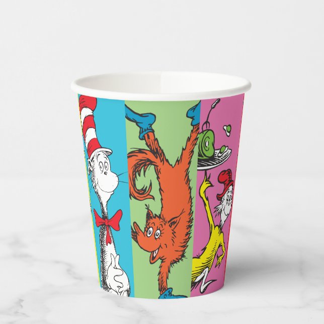 Gobelets En Papier Dr. Seuss | Tranche de personnage (Gauche)