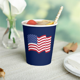 Gobelets en papier Drapeau Américain Classique