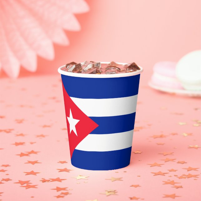 Gobelets En Papier Drapeau Cuba (Insitu)