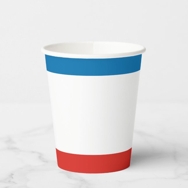 Gobelets En Papier Drapeau de Crimée (Gauche)