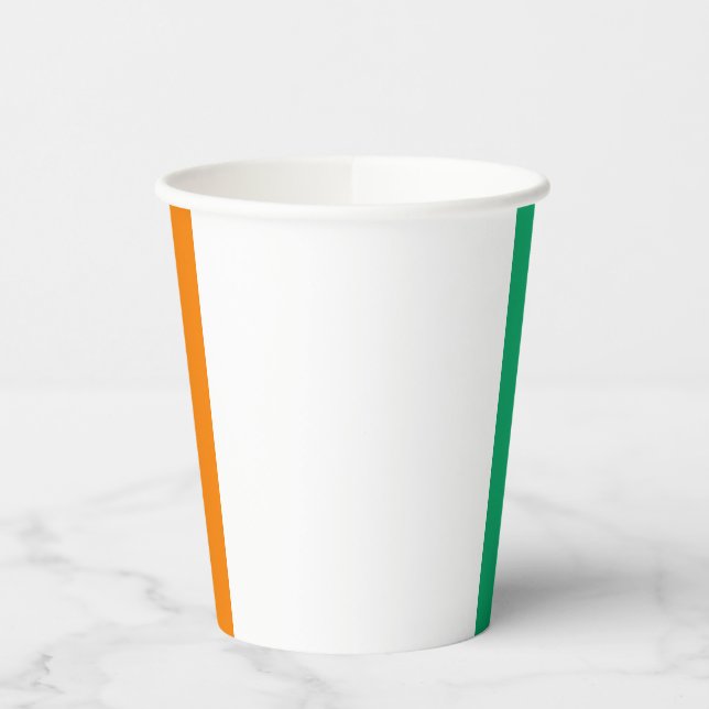 Gobelets En Papier Drapeau de la Côte d'Ivoire (Gauche)