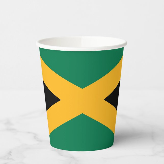 Gobelets En Papier Drapeau de la Jamaïque (Gauche)