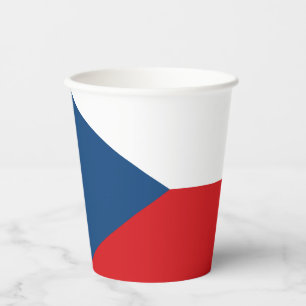 Gobelets En Papier Drapeau de la République tchèque