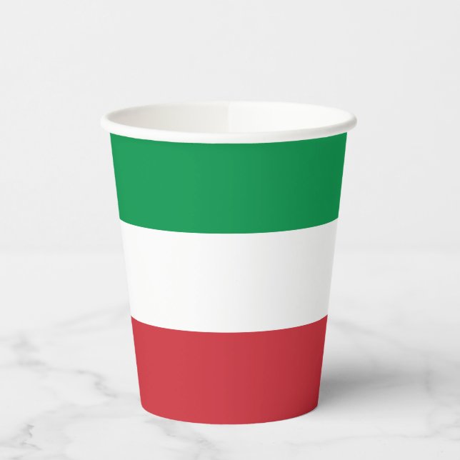 Gobelets En Papier Drapeau de l'Italie (Gauche)