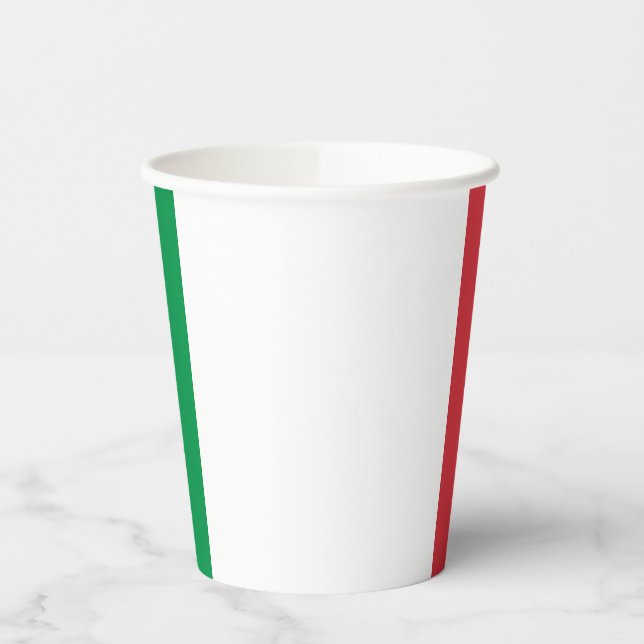 Gobelets En Papier Drapeau de l'Italie (Gauche)