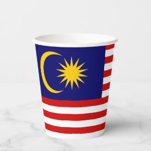 Gobelets En Papier Drapeau de Malaisie