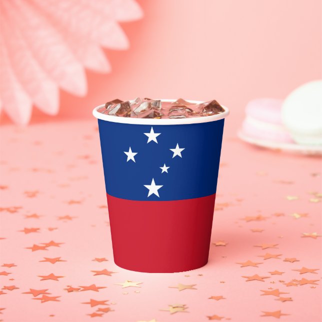 Gobelets En Papier Drapeau de Samoa (Insitu)
