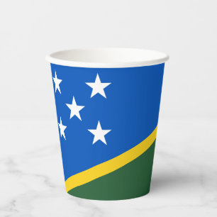Gobelets En Papier Drapeau des Îles Salomon