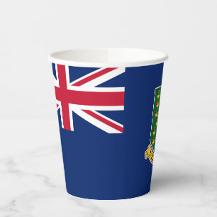 Gobelets En Papier Drapeau des îles Vierges britanniques