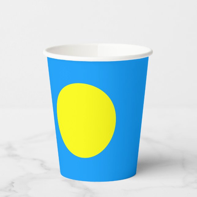 Gobelets En Papier Drapeau des Palaos (Gauche)