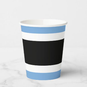 Gobelets En Papier Drapeau du Botswana
