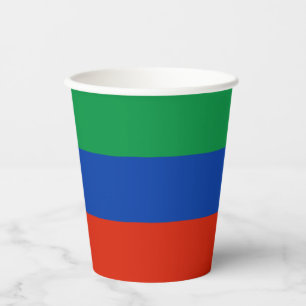 Gobelets En Papier Drapeau du Daghestan