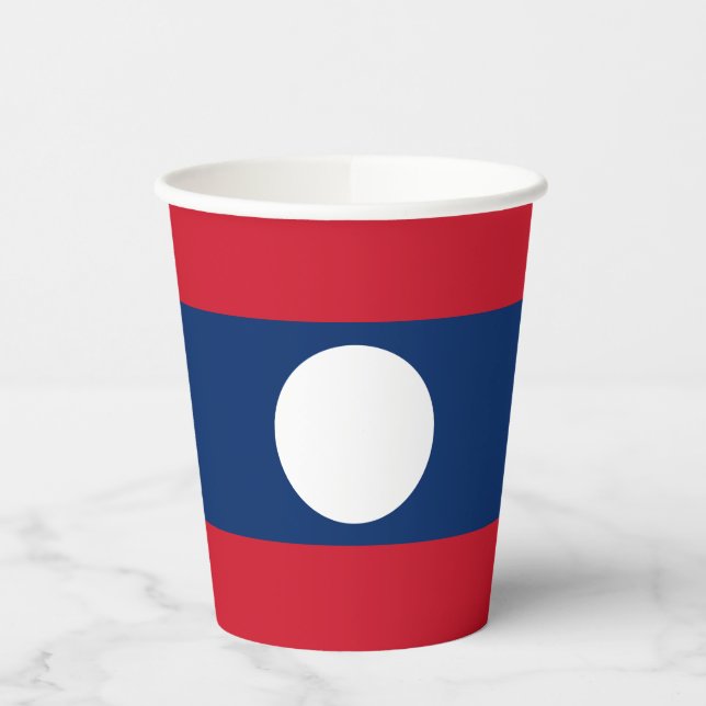 Gobelets En Papier Drapeau du Laos (Gauche)
