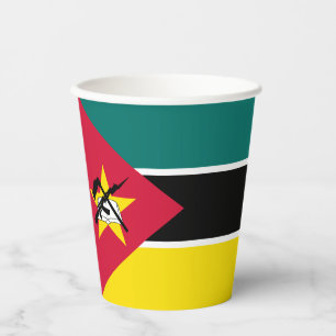 Gobelets En Papier Drapeau du Mozambique