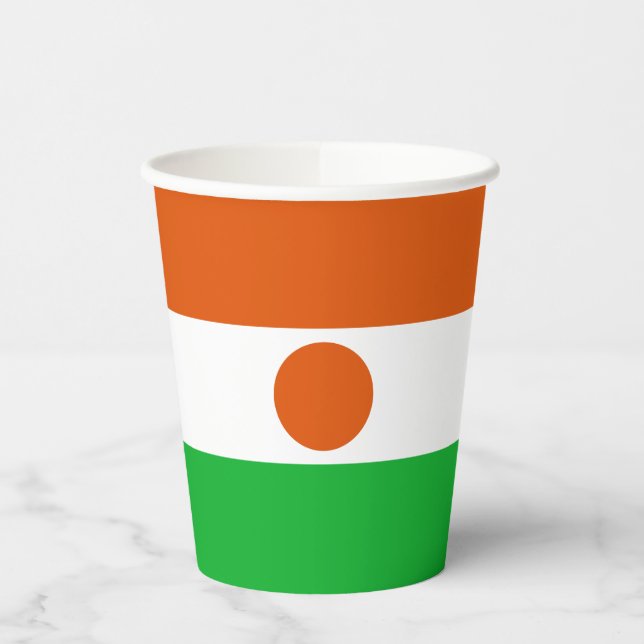 Gobelets En Papier Drapeau du Niger (Gauche)
