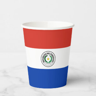 Gobelets En Papier Drapeau du Paraguay
